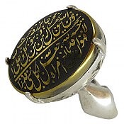 انگشتر نقره حدید صینی زنانه [رزق و روزی » و من یتق الله]